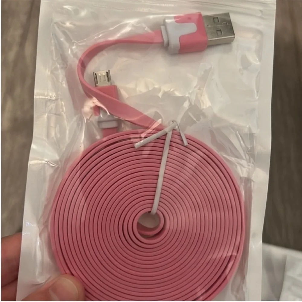 Bundle of flat noodle usb data Sync charger Cable
